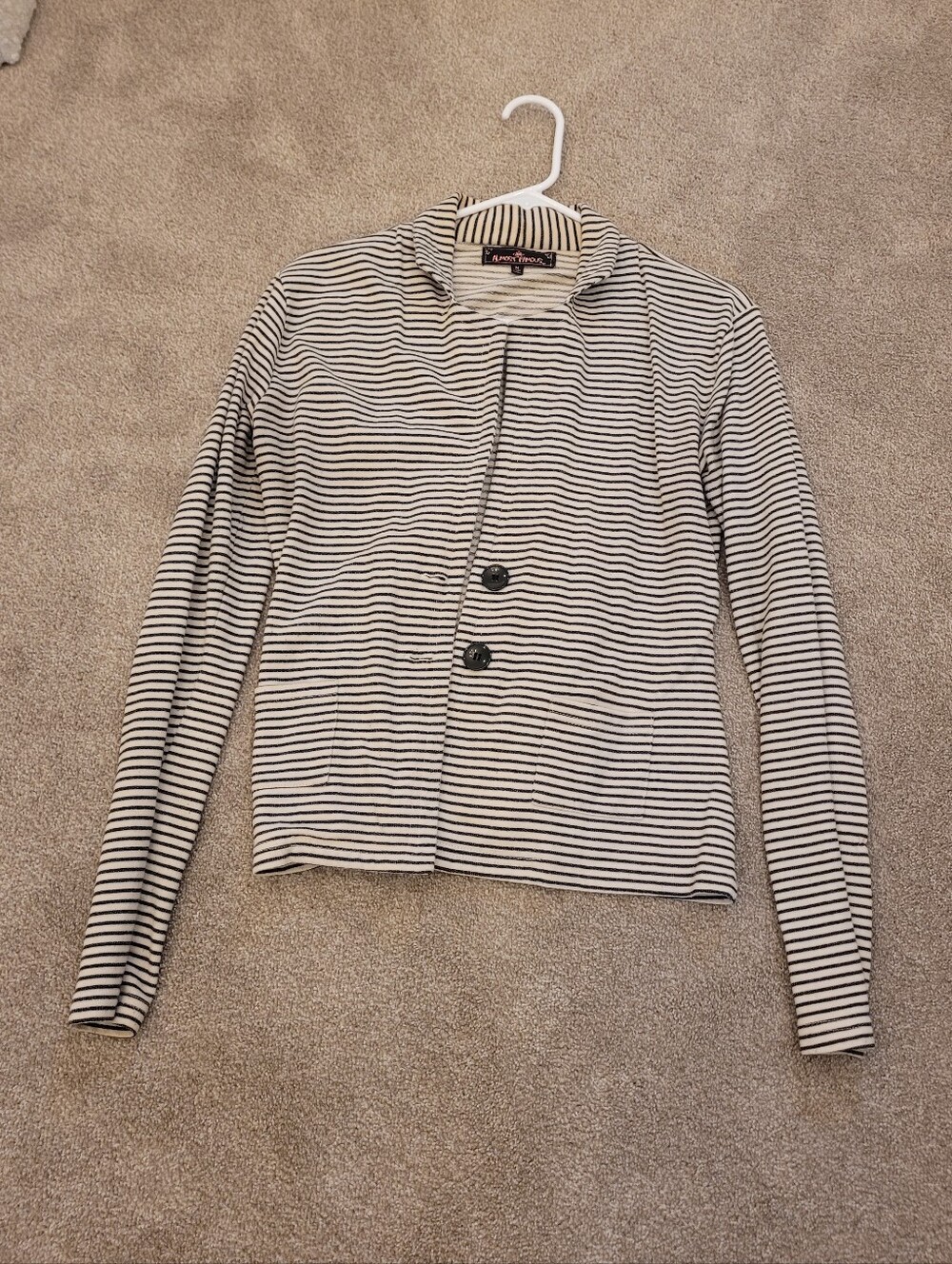 Almost Famous Womens Striped Blazer Size Medium